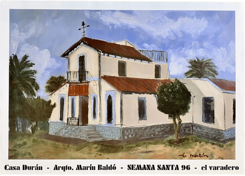 Cartel Casa Durán Semana Santa El Varadero 1996
