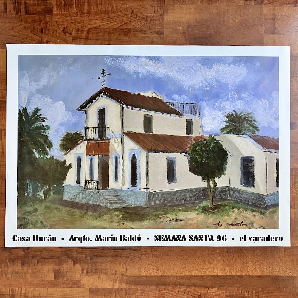 Cartel Casa Durán El Varadero 1996