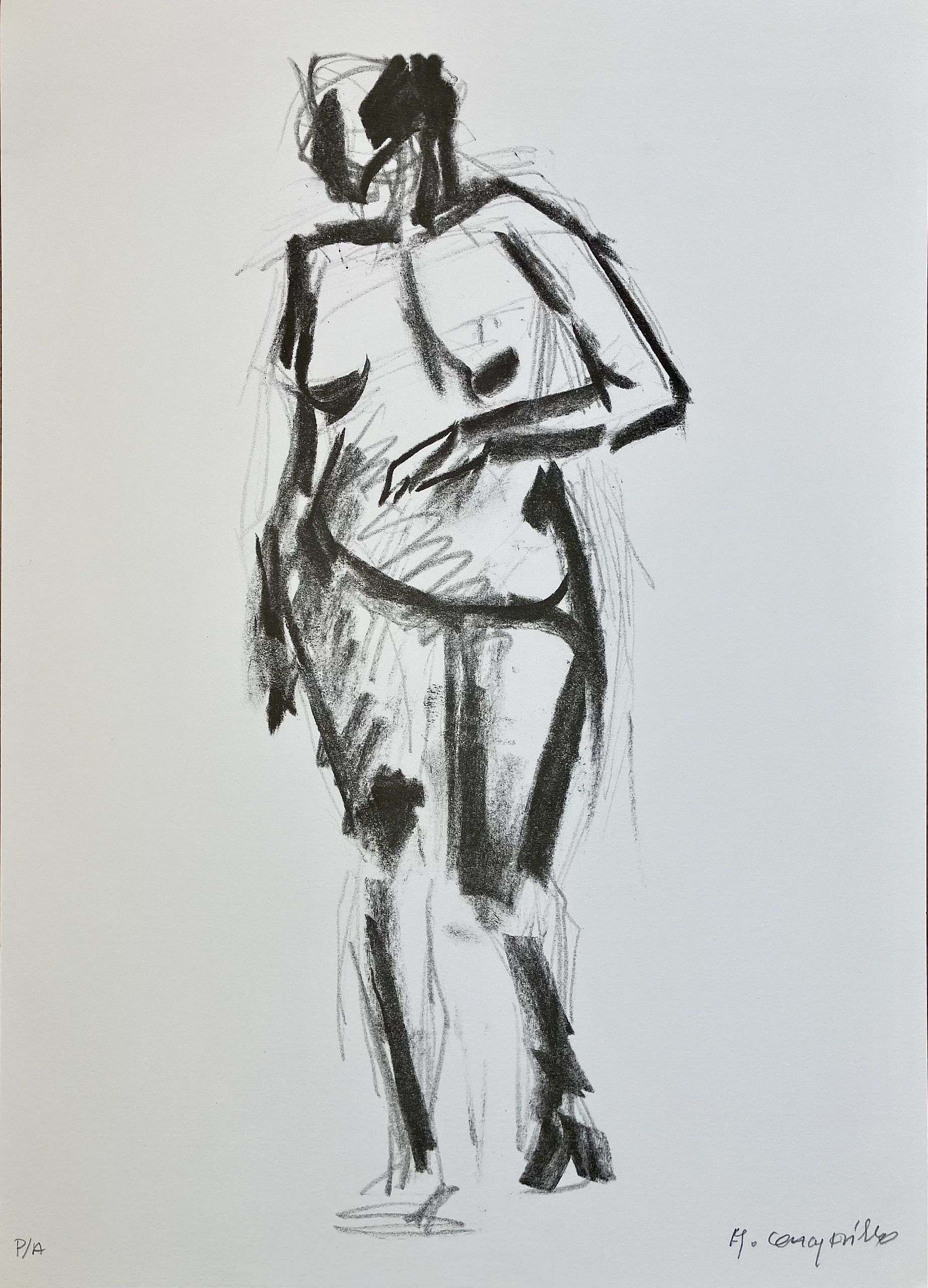 Antonio Campillo Mujer desnuda P.A. Serigrafía