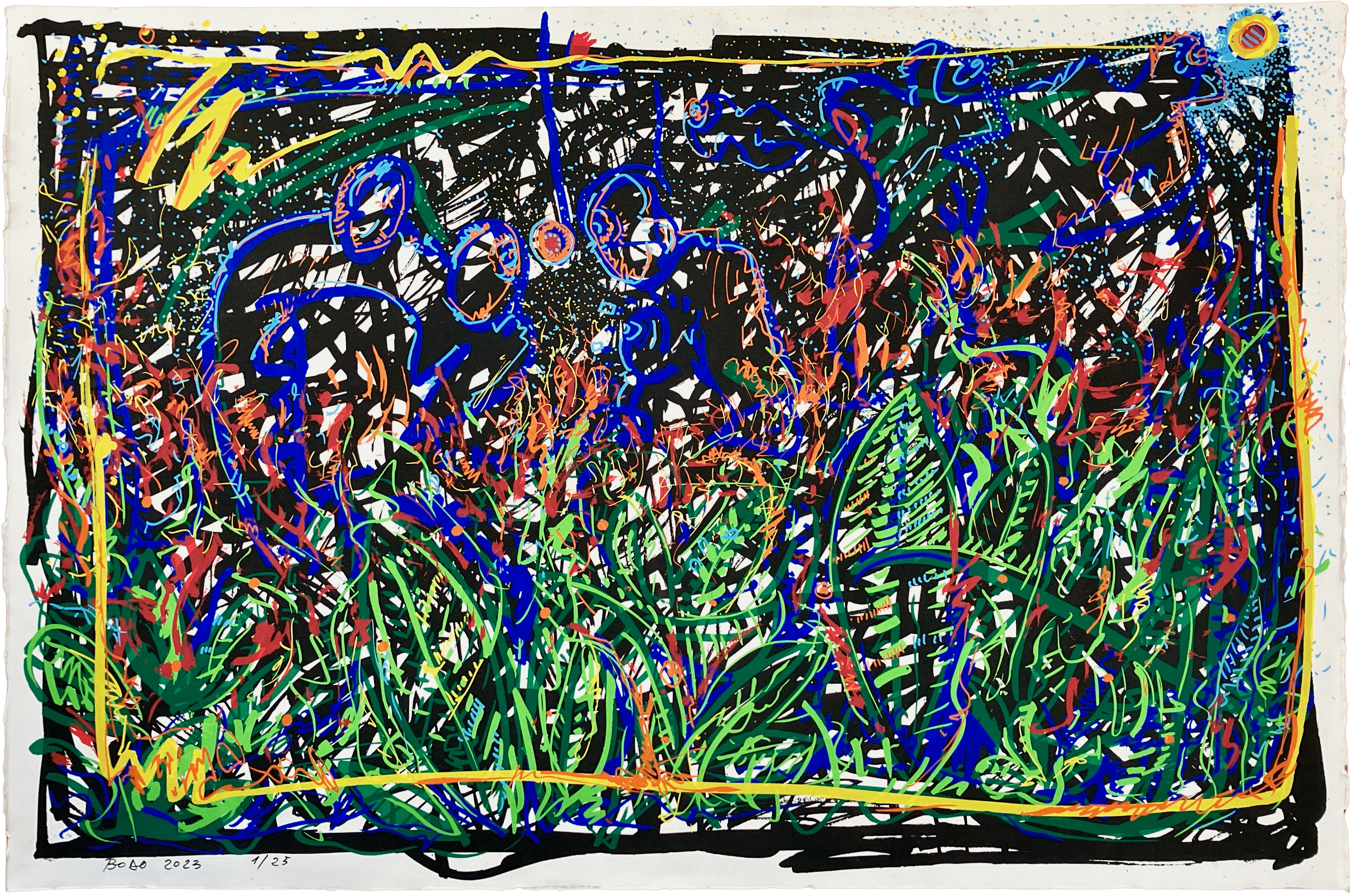 Serigrafía de Bodo numerada y firmada 1/25 2023